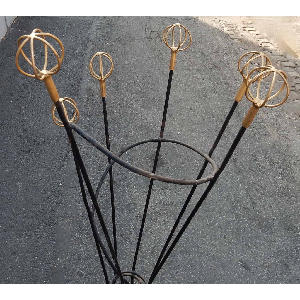 1950′ Porte-Manteaux Hélicoïdal Geo Astrolabe de Roger Feraud 7