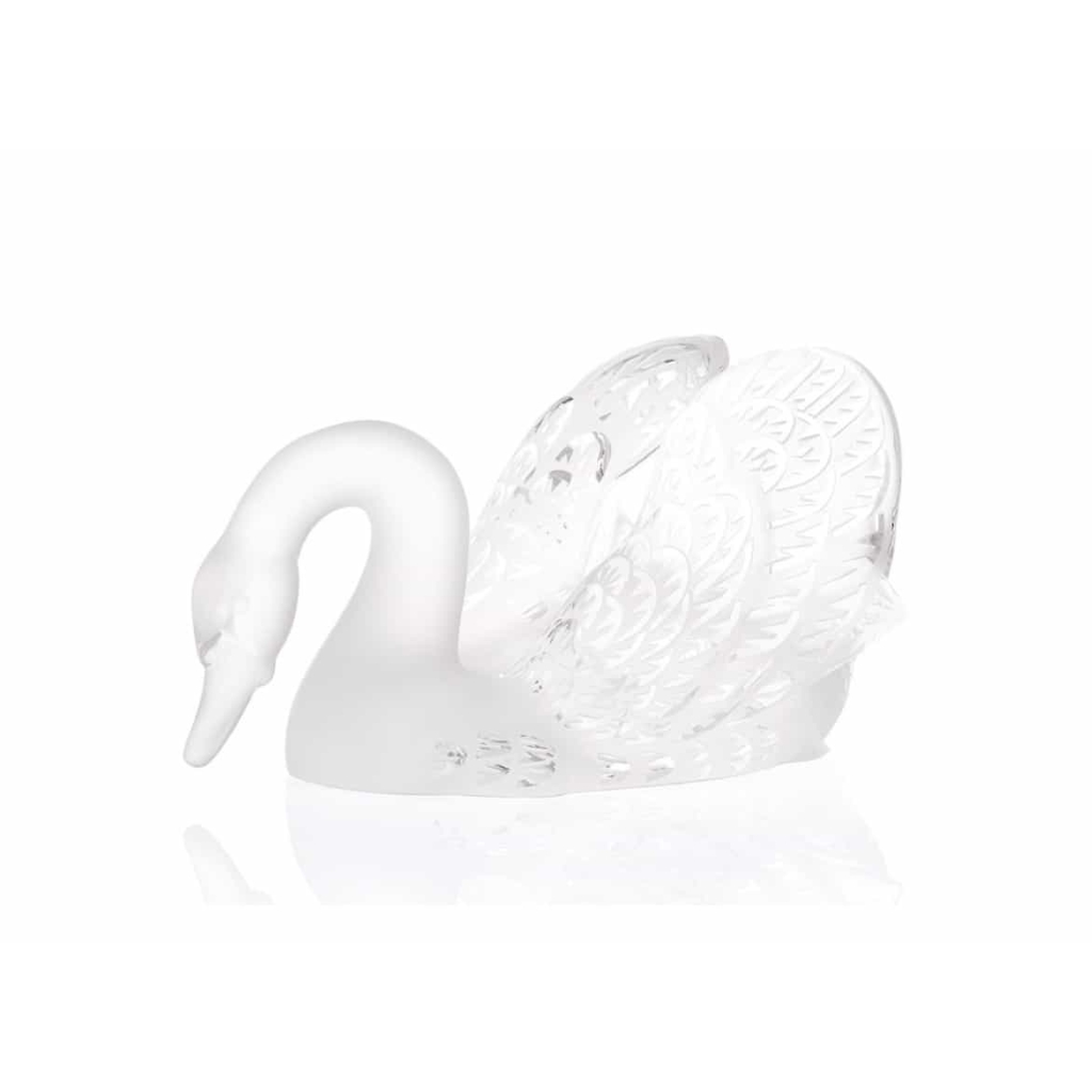 LALIQUE René (1860-1945) Surtout « Miroir Cygnes ». | Biron LALIQUE René (1860-1945) Surtout « Miroir Cygnes ».