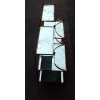 1950/70′ Paire d’Etagères en Laiton à 3 Niveaux Maison Bagués Forme Escabeau Plateaux Miroirs Vieillis | Biron 1950/70' Paire d'Etagères en Laiton à 3 Niveaux Maison Bagués Forme Escabeau Plateaux Miroirs Vieillis