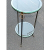 1970' Guéridon Rond Bronze ou Laiton Maison Jansen Double Patine 1970' Guéridon Rond Bronze ou Laiton Maison Jansen Double Patine