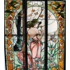 VITRAUX ART NOUVEAU FEMME AUX OEILLETS | Biron |||||