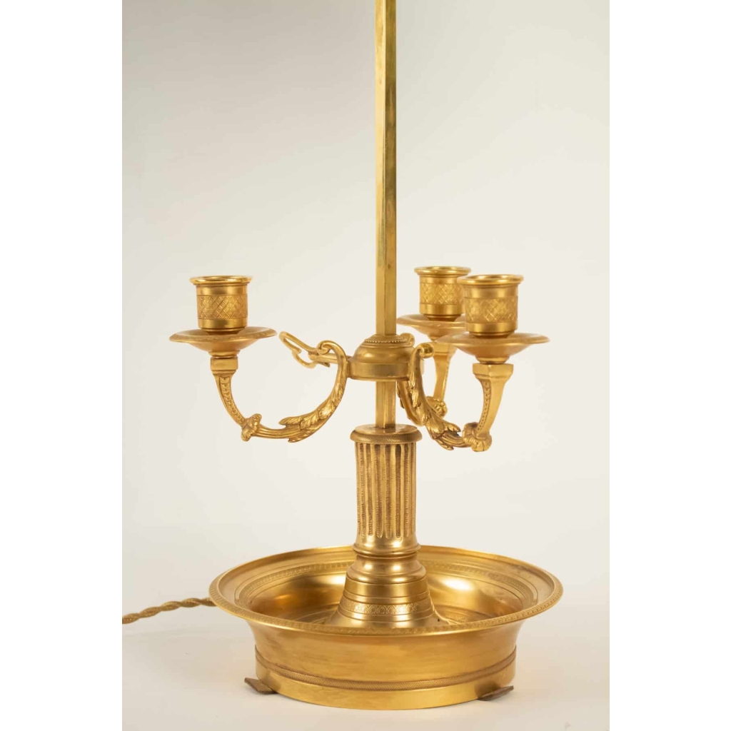 Lampe bouillotte de style Directoire. | Biron Lampe bouillotte de style Directoire.