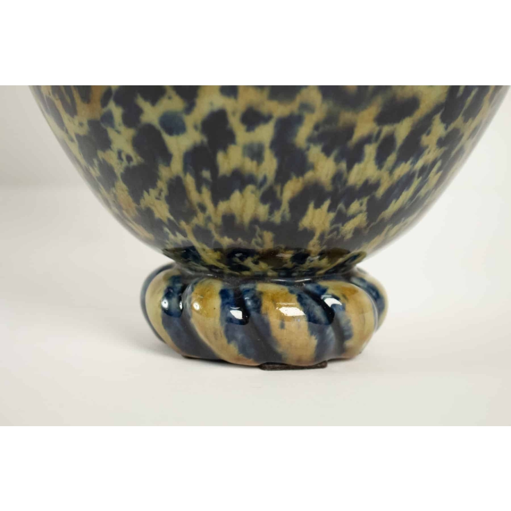 Frédéric Kiefer ( 1894 -1977 ) – vase balustre en céramique, année art deco | Biron Frédéric Kiefer ( 1894 -1977 ) - vase balustre en céramique, année art deco
