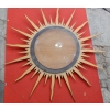 1950/70 ‘ Miroir Soleil Convexe,Bois Doré Diametre 122 cm | Biron 1950/70 ' Miroir Soleil Convexe,Bois Doré Diametre 122 cm