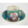 Paire grandes tasses Louis XIV et Louis XV | Biron Paire grandes tasses Louis XIV et Louis XV
