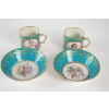 Paire grandes tasses Louis XIV et Louis XV | Biron Paire grandes tasses Louis XIV et Louis XV