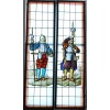 PAIRE DE VITRAUX RENAISSANCE | Biron ||||||