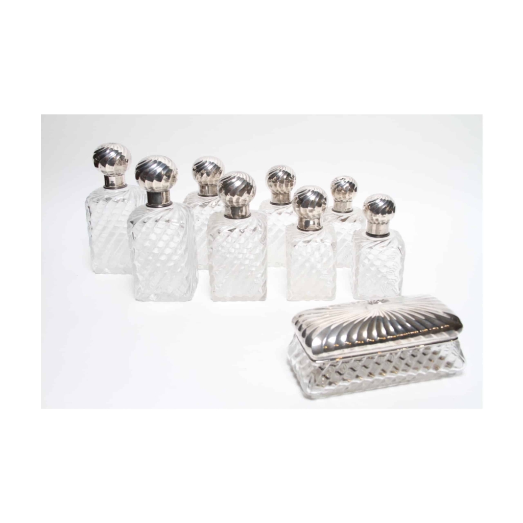 CARDEILHAC & BACCARAT XIXe Important NECESSAIRE de TOILETTE | Biron ||||