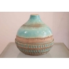 vase bleu turquoise en céramique art deco, Jean Besnard (1889 -1958) | Biron |||||