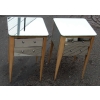 1950/60 Paire De Chevets Art Deco Miroir | Biron ||||||