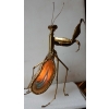 1970′ Lampe Mante Religieuse En Laiton Avec Agates Eclairante Signée Isabelle Faure | Biron 1970' Lampe Mante Religieuse En Laiton Avec Agates Eclairante Signée Isabelle Faure