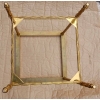 1950/70′ Paire de Bouts de Canapés en Bronze Doré Décor Palmier Maison Charles 35 X 35 cm | Biron 1950/70' Paire de Bouts de Canapés en Bronze Doré Décor Palmier Maison Charles 35 X 35 cm