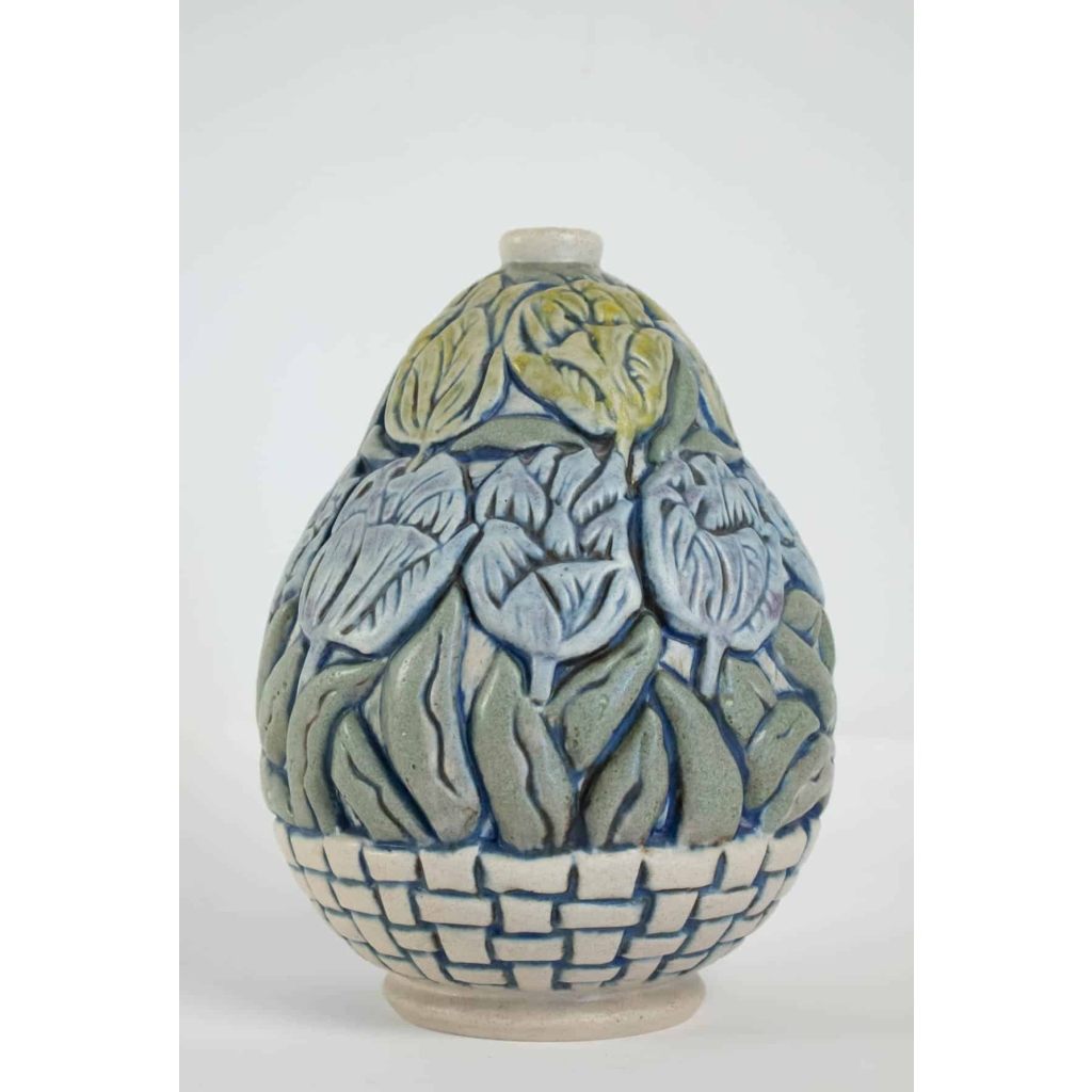 Joseph ( 1876-1961) et Pierre Mougin (1880-1955) – Vase en céramique, art déco | Biron |||||