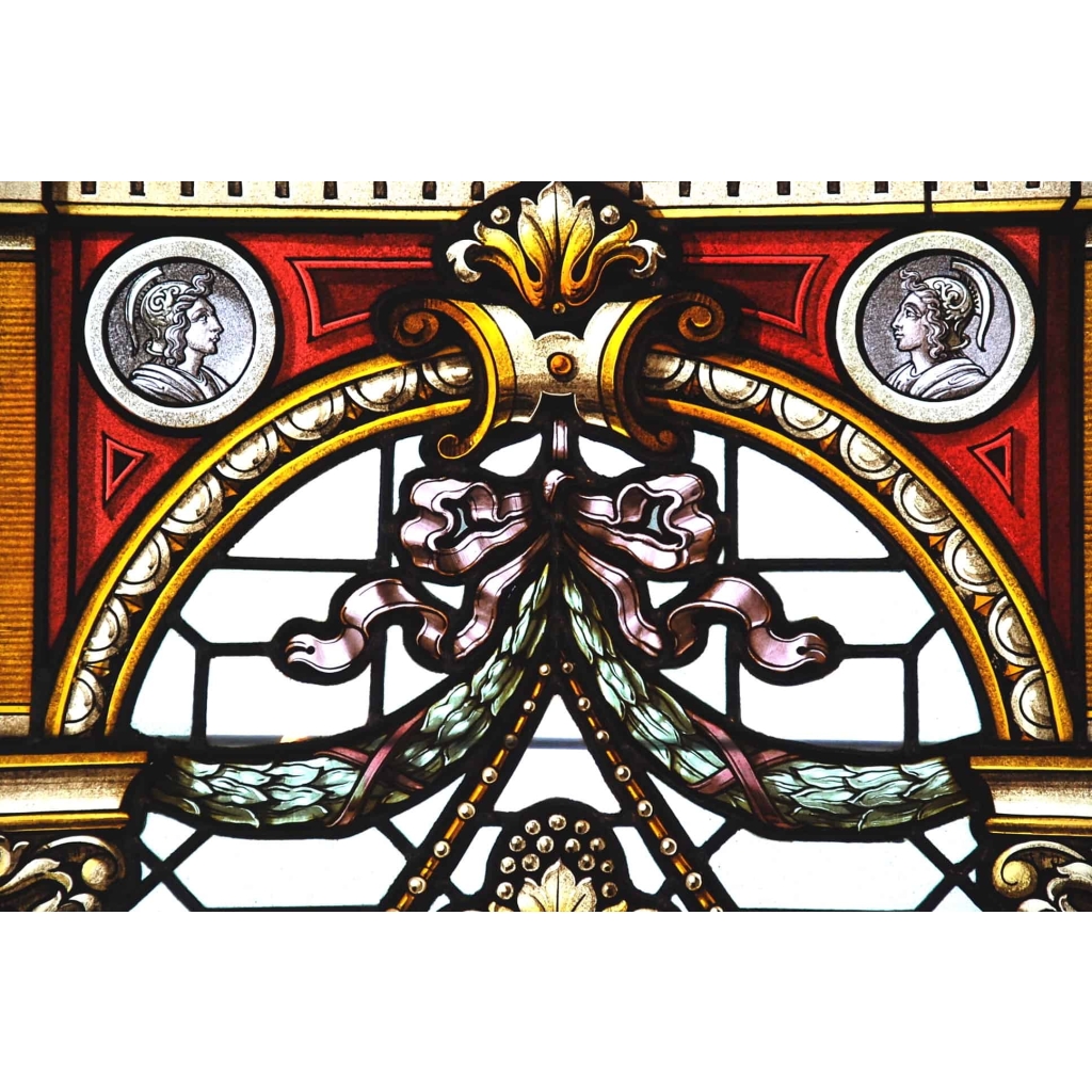 PAIRE DE VITRAUX RENAISSANCE | Biron PAIRE DE VITRAUX RENAISSANCE