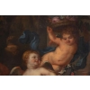 Peinture, Huile Sur Toile, Flamande, 17ème Siècle, Représentant Trois Amours. | Biron Peinture, Huile Sur Toile, Flamande, 17ème Siècle, Représentant Trois Amours.