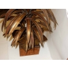 1970' Plante Eclairante en Laiton Style Maison Jansen