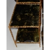 1970′ Paire de Bouts de Canapé En Bronze Doré Decor Végétal  Maison Jansen Plateaux Miroirs Vieillis  49 X 37 cm 14