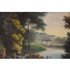 Aquarelle d’époque Directoir, Cadre d’époque | Biron Aquarelle d'époque Directoir, Cadre d'époque