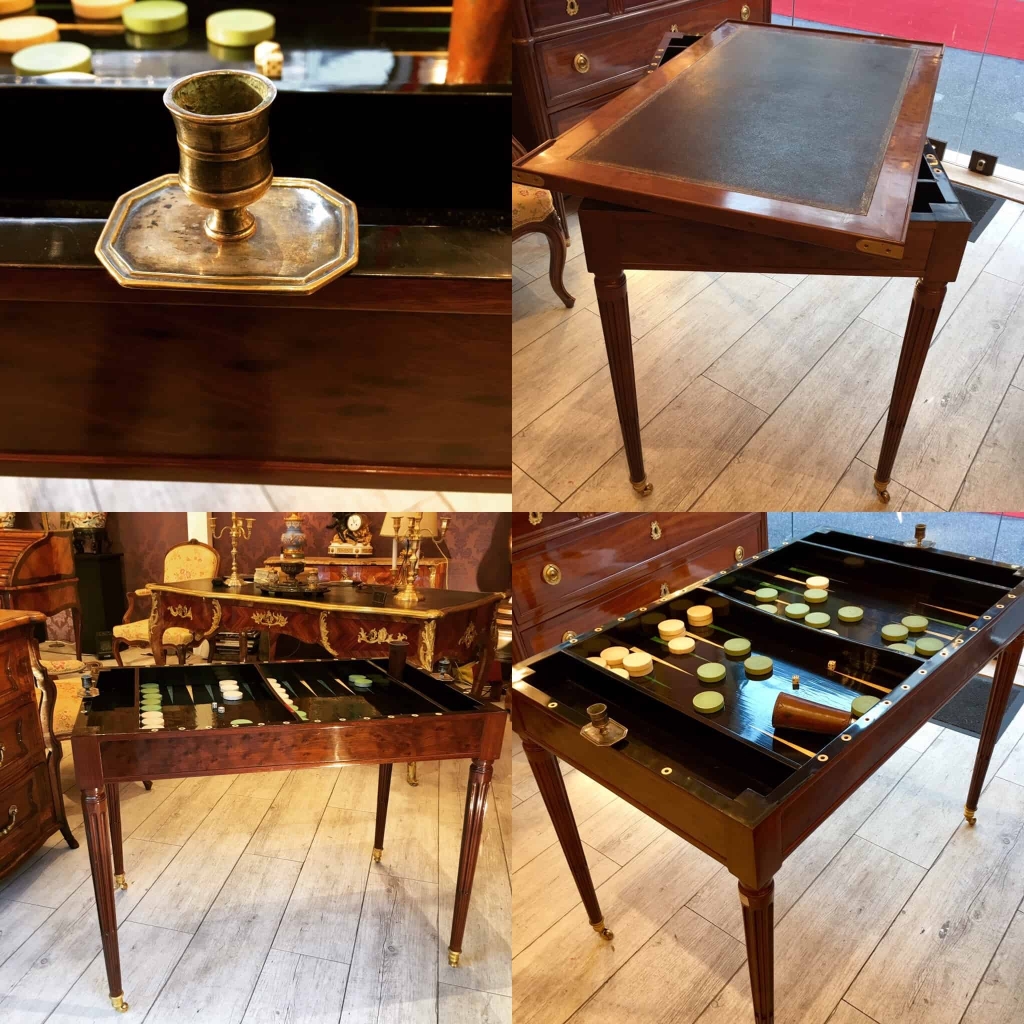 Table Tric Trac Louis XVI Estampillée A.m Schmidt | Biron |