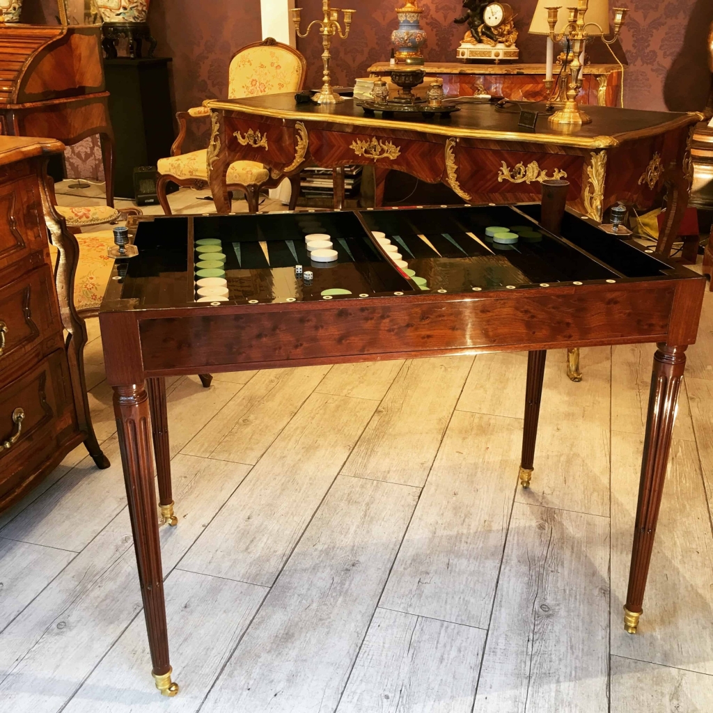 Table Tric Trac Louis XVI Estampillée A.m Schmidt | Biron Table Tric Trac Louis XVI Estampillée A.m Schmidt