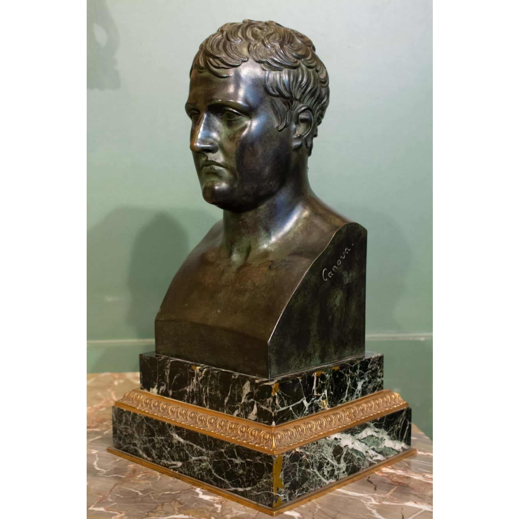 Buste en bronze de Napoléon 1er signé Canova | Biron |||||