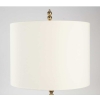 Paire de lampadaires perles en boule de laiton massif.