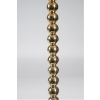 Paire de lampadaires perles en boule de laiton massif.