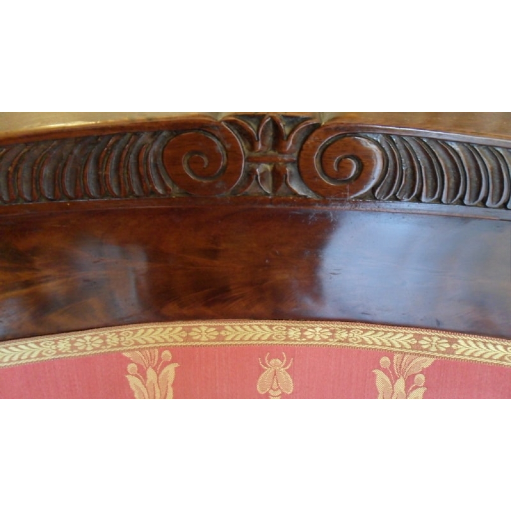 Suite de 4 fauteuils à l’Égyptienne d’époque Empire. Réf: Charles 08. | Biron Suite de 4 fauteuils à l'Égyptienne d'époque Empire. Réf: Charles 08.
