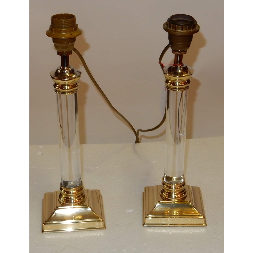 1970' Roméo Paire de Lampes Altuglass
