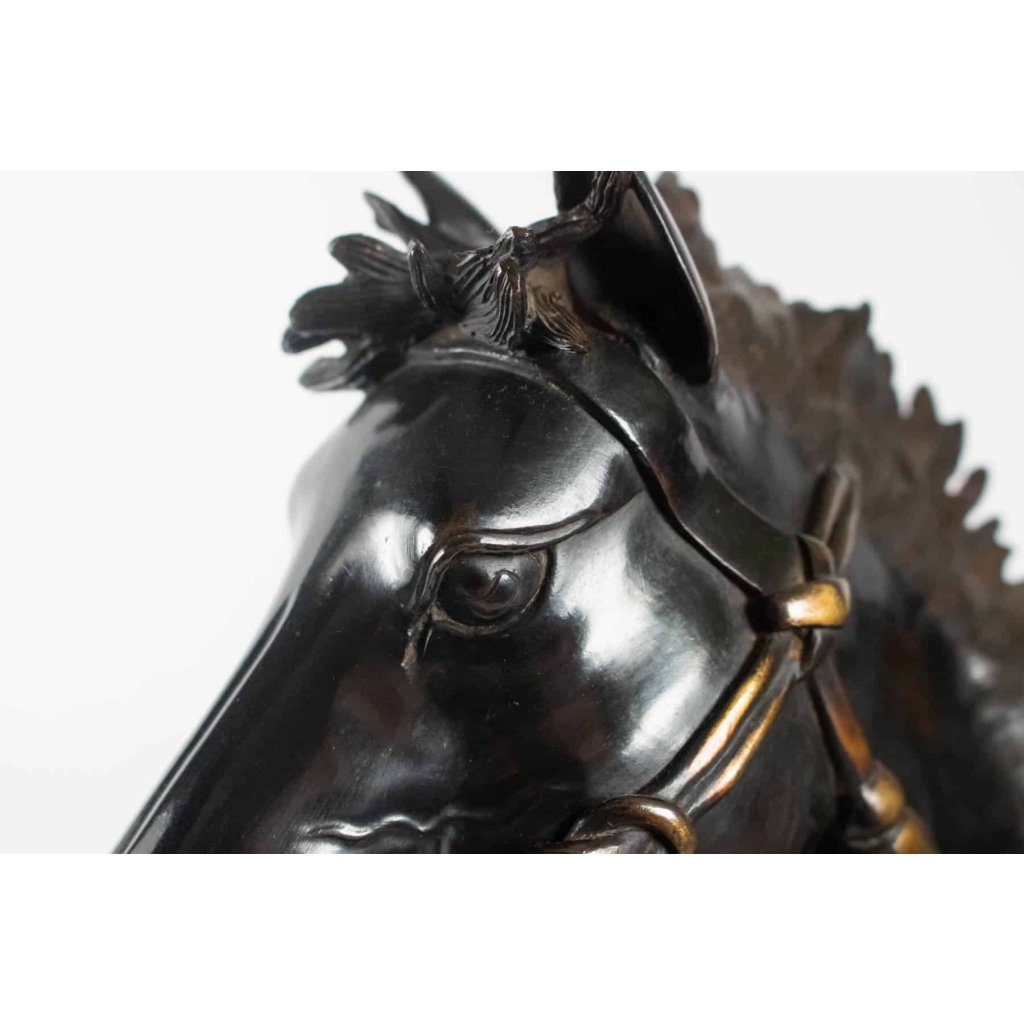 Importante Sculpture En Bronze, Samouraï, Japon, 1925. | Biron Importante Sculpture En Bronze, Samouraï, Japon, 1925.