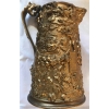 Tête à tête à bière en laiton repoussé. Réf: 184. | Biron Tête à tête à bière en laiton repoussé. Réf: 184.