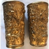 Tête à tête à bière en laiton repoussé. Réf: 184. | Biron Tête à tête à bière en laiton repoussé. Réf: 184.