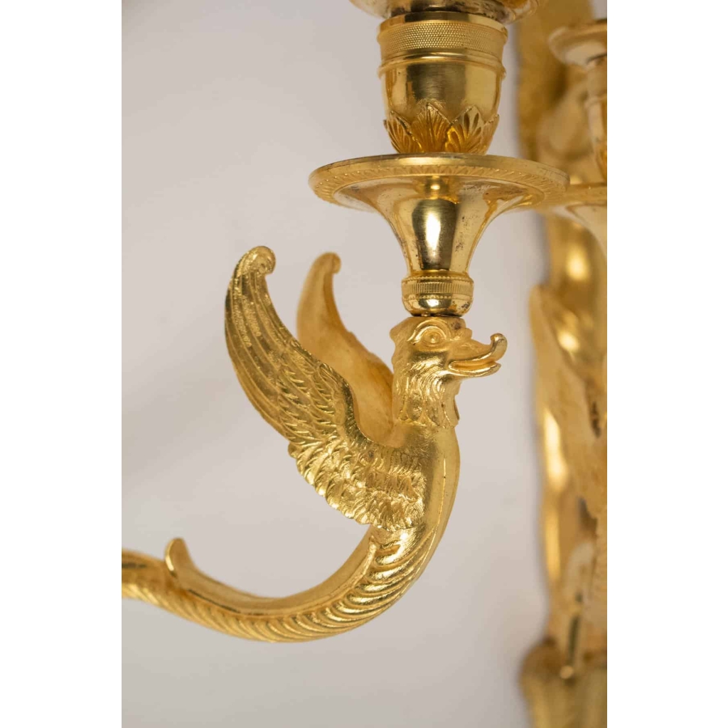 Paire d’appliques d’époque 1er Empire (1804 – 1815). | Biron Paire d'appliques d'époque 1er Empire (1804 - 1815).