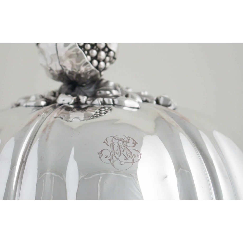 Paire de RECHAUDS et leurs CLOCHES en Métal Doublé Argent | Biron Paire de RECHAUDS et leurs CLOCHES en Métal Doublé Argent