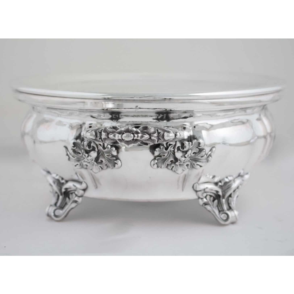 Paire de RECHAUDS et leurs CLOCHES en Métal Doublé Argent | Biron Paire de RECHAUDS et leurs CLOCHES en Métal Doublé Argent