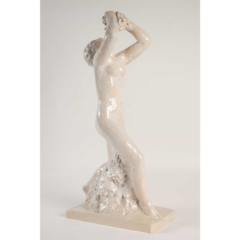 Edouard Cazaux (1889 -1974) sculpture » l’offrande » en céramique,année 30. | Biron ||||||