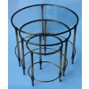 1950/70 Série de Tables Gigognes Rondes Maison Ramsay de Style en Laiton | Biron 1950/70 Série de Tables Gigognes Rondes Maison Ramsay de Style en Laiton