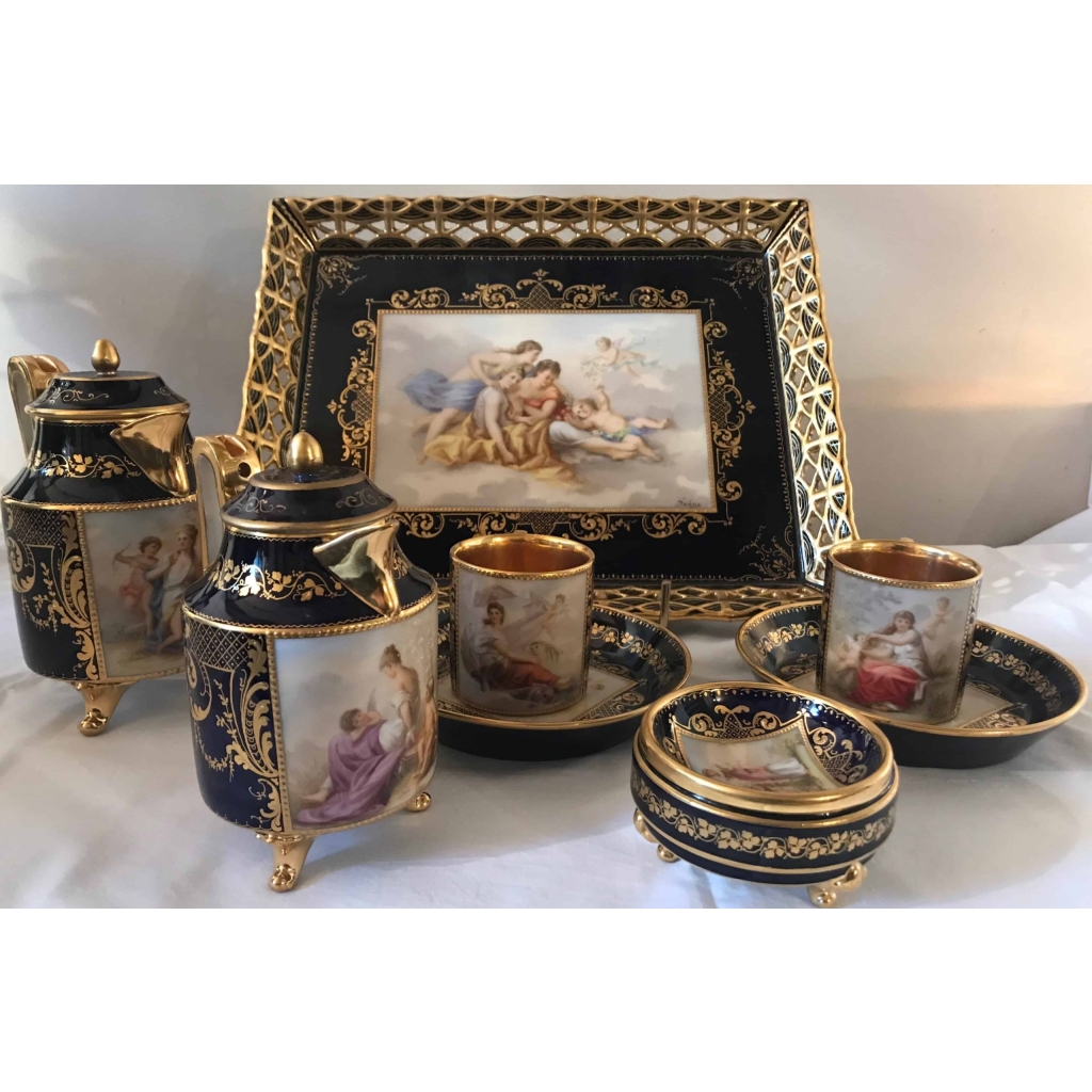 Tête à tête en porcelaine de Vienne. Réf: 282. | Biron ||||||||||||||