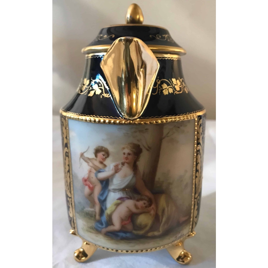 Tête à tête en porcelaine de Vienne. Réf: 282. | Biron Tête à tête en porcelaine de Vienne. Réf: 282.