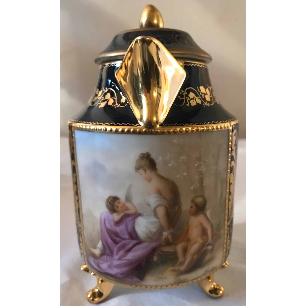 Tête à tête en porcelaine de Vienne. Réf: 282. | Biron Tête à tête en porcelaine de Vienne. Réf: 282.