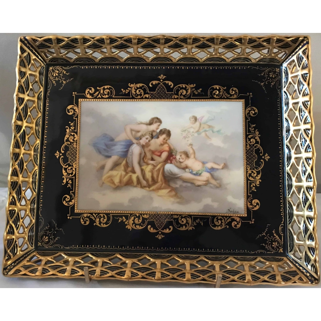 Tête à tête en porcelaine de Vienne. Réf: 282. | Biron Tête à tête en porcelaine de Vienne. Réf: 282.