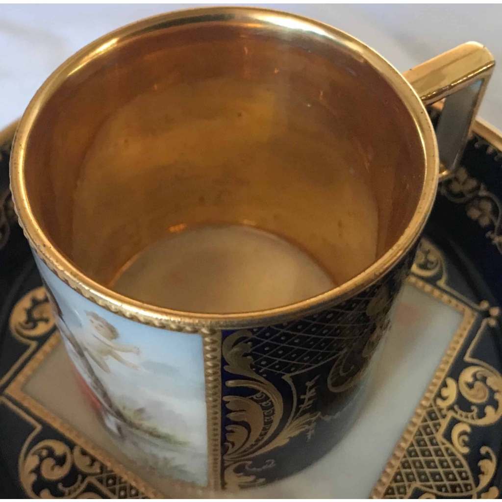 Tête à tête en porcelaine de Vienne. Réf: 282. | Biron Tête à tête en porcelaine de Vienne. Réf: 282.