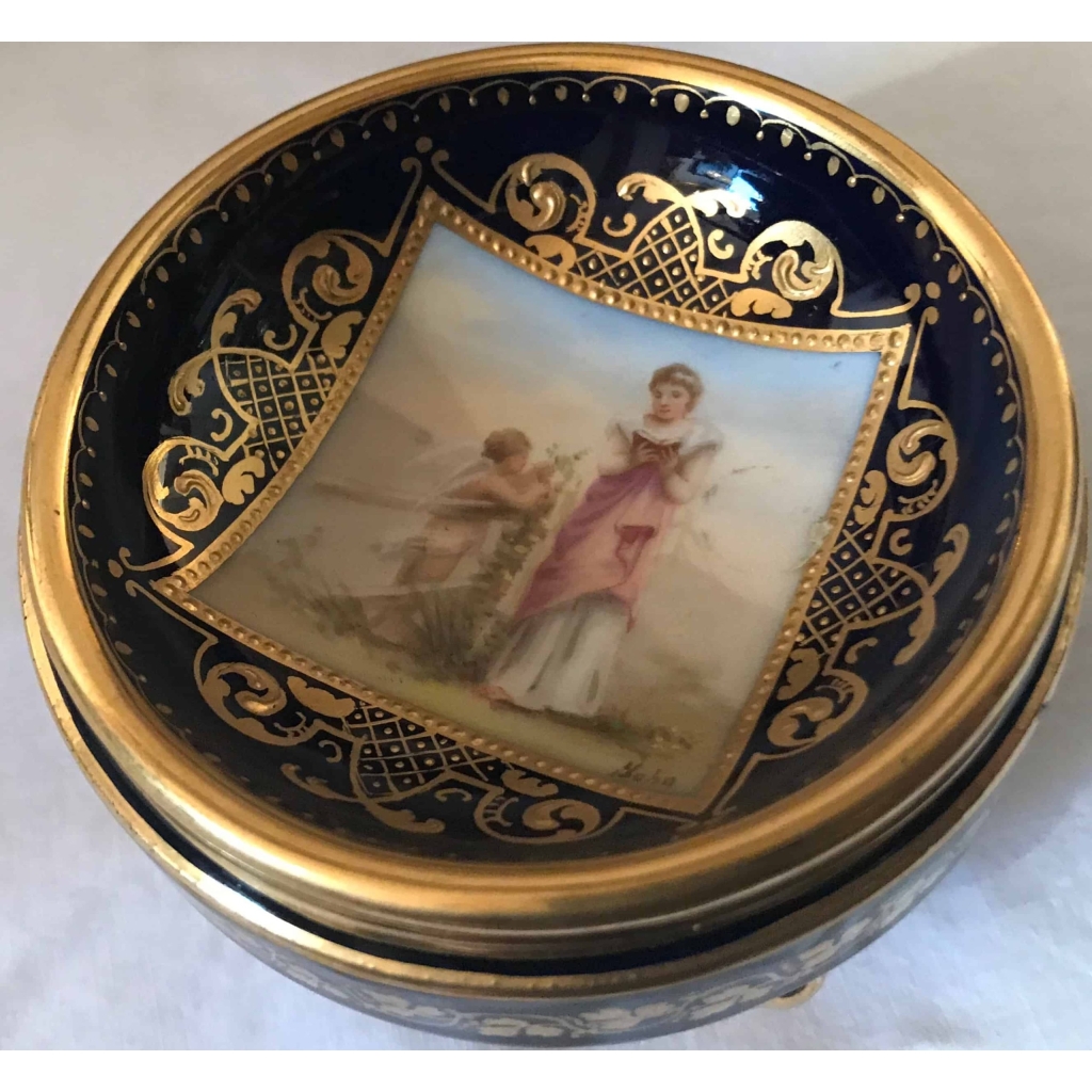 Tête à tête en porcelaine de Vienne. Réf: 282. | Biron Tête à tête en porcelaine de Vienne. Réf: 282.