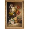 Alfred Godchaux (1835 – 1895): Roses et chrysanthèmes. | Biron ||||||||||