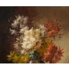 Alfred Godchaux (1835 – 1895): Roses et chrysanthèmes. | Biron Alfred Godchaux (1835 - 1895): Roses et chrysanthèmes.
