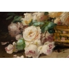 Alfred Godchaux (1835 – 1895): Roses et chrysanthèmes. | Biron Alfred Godchaux (1835 - 1895): Roses et chrysanthèmes.