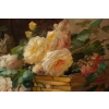 Alfred Godchaux (1835 – 1895): Roses et chrysanthèmes. | Biron Alfred Godchaux (1835 - 1895): Roses et chrysanthèmes.