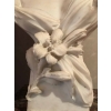 Buste de jeune femme en marbre blanc, intitulé, « la modestie » Italie. Réf: 145. | Biron Buste de jeune femme en marbre blanc, intitulé, "la modestie" Italie. Réf: 145.
