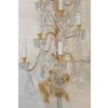 Spectaculaire Paire d’Appliques, 1930-1940, En Bronze Doré Et Pampilles En Cristal | Biron Spectaculaire Paire d'Appliques, 1930-1940, En Bronze Doré Et Pampilles En Cristal