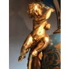 Importante paire de vases de Sèvres, bleu clair et bronzes dorés. Réf: 199. | Biron Importante paire de vases de Sèvres, bleu clair et bronzes dorés. Réf: 199.